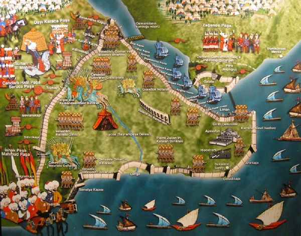 Fatih Sultan Mehmet ve İstanbul'un Fethi 29 Mayıs 1453 istanbulun fethi haritası